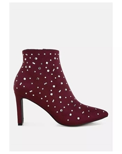 Сапоги из микрофибры Sakura со стразами, красный Rag & co