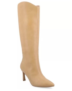 Женские сапоги Rehela с острым носком и шпилькой до колена, коричневый/бежевый Journee collection