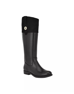 Женские сапоги Shano Riding Style с круглым носком, черный Tommy hilfiger