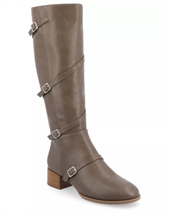 Женские сапоги Elettra Regular Calf, коричневый/бежевый Journee collection