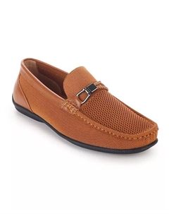 Мужские трикотажные мокасины для вождения, коричневый/бежевый Aston marc