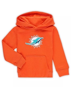Оранжевый пуловер с капюшоном и логотипом Miami Dolphins для мальчиков и девочек для малышей, оранжевый Outerstuff