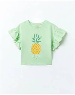 Футболка с ананасом, зеленый Сфера