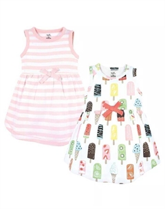 Платья из органического хлопка для маленьких девочек с короткими и длинными рукавами, эскимо, розовый Touched by nature