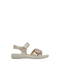 Сандалии для девочек из металлизированной кожи, серый Naturino