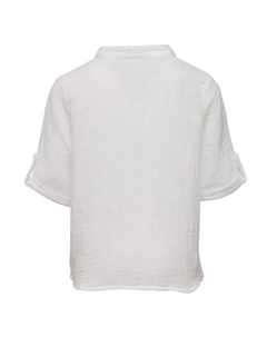 Рубашка Frankie White Resort для малышей и мальчиков, белый Snapper rock