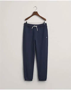 Спортивные брюки с регулировкой на шнурке и эластичным поясом, темно-синий Gant