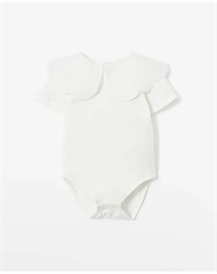 Боди с кружевным вырезом, белый Сфера