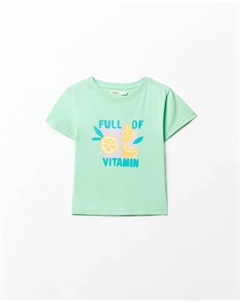 Футболка с принтом, зеленый Сфера