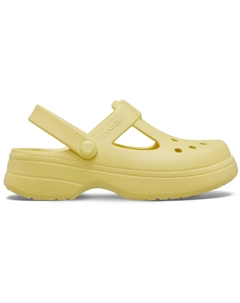 Классические детские сабо Mary Jane, желтый Crocs