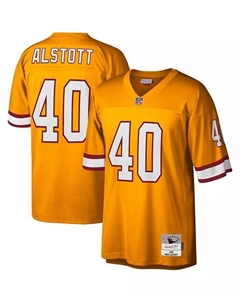 Футболка Big Boys Mike Alstott Orange Tampa Bay Buccaneers 1996, вышедший на пенсию игрок Legacy, оранжевый Mitchell and ness