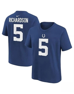 Футболка с именем и номером игрока Энтони Ричардсона для мальчиков и девочек дошкольного возраста, команда Royal Indianapolis Colts 2023, выбор в первом раунде драфта НФЛ, синий Nike