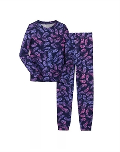 Пижамный комплект для девочек Butterfly Twin Brushed Knit Cuddl duds
