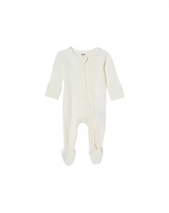 Комбинезон «все в одном» с застежкой-молнией Pointelle, белый Cotton:on