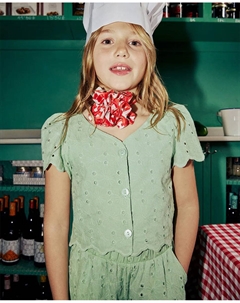 Блузка с вуалью сверху, зеленый Сфера