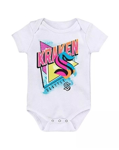Белый комбинезон Seattle Kraken Full Throttle для новорожденных и младенцев, мальчиков и девочек Outerstuff