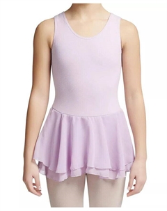 Платье-майка с двухслойной юбкой для девочек, фиолетовый Capezio