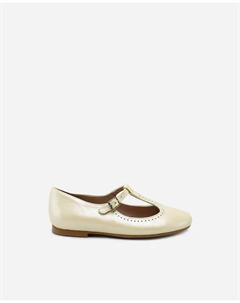 Туфли Мэри Джейн из желтой кожи для девочек, желтый Eli 1957