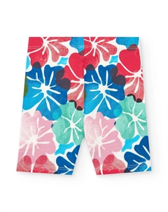 Леггинсы для велосипедистов с цветочным принтом для девочки, мультиколор Tuc tuc