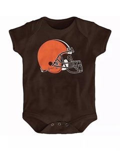 Коричневый комбинезон с логотипом команды Cleveland Browns для новорожденных мальчиков и девочек Outerstuff
