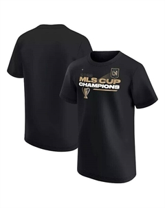 Футболка для раздевалки чемпионов Кубка MLS LAFC 2022 для мальчиков и девочек дошкольного возраста, черная Fanatics