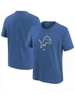 Футболка с логотипом команды «Детройт Лайонс» для дошкольников синего цвета Nike