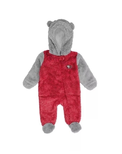 Новорожденные и младенцы мальчики и девочки алый, серый San Francisco 49ers Game Nap Teddy флисовый фланель спальный комплект на молнии Outerstuff