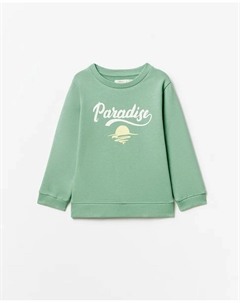 Толстовка с базовым принтом, зеленый Сфера