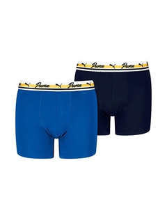 Трусы-боксеры для мальчиков — мягкая, эластичная ткань, удобный пояс (2 шт. в упаковке), синий Puma