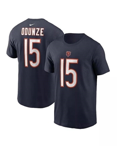 Футболка Nike Big Boys and Girls Rome Odunze Navy Chicago Bears 2024 NFL Draft Name Number Outerstuff