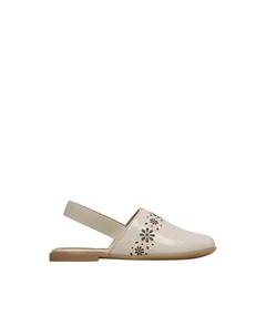 Лакированные сабо для девочек, бежевый Naturino