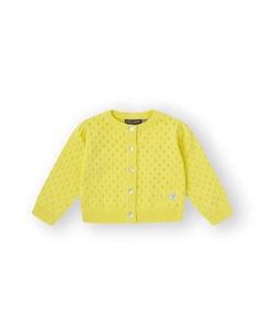 Ажурная кофточка для девочки желтого цвета, желтый Canada house