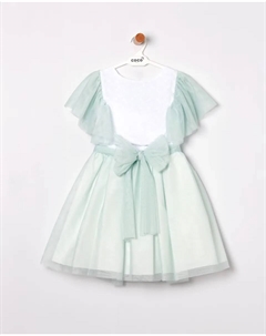 Комплект для девочки из топа и юбки из тюля, бирюзовый Coco acqua