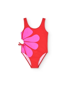 Купальник для девочки из полиамида, красный Boboli