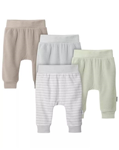Baby Baby Флисовые брюки нейтрального цвета, упаковка из 4 шт, коричневый Gerber