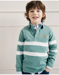 Поло в полоску, зеленый Сфера