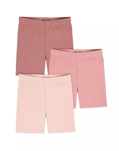 Велосипедные шорты для девочек-подростков, 3 шт, розовый Gerber
