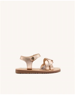 Сандалии кожаные для девочек с плетением и гибкой подошвой, розовый Gioseppo