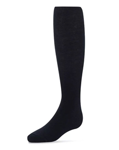 Детские однотонные колготки из смеси хлопка для девочек, не сковывающие движения, черный Memoi