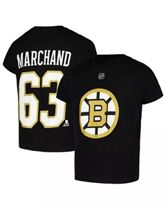 Черная футболка с именем и номером Big Boys Brad Marchand Boston Bruins, черный Outerstuff