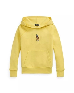 Толстовка с капюшоном из французского терри Big Girls Big Pony, желтый Polo ralph lauren