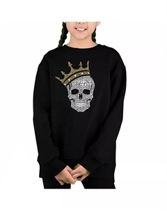 Brooklyn Crown — толстовка с круглым вырезом с надписью Big Girl's Word Art, красный La pop art