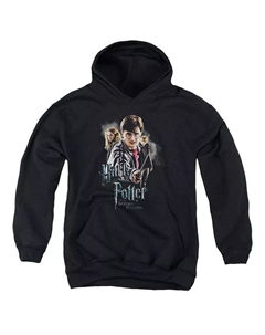 Толстовка с капюшоном/толстовка с капюшоном от Youth Deathly Hollows Cast, черный Harry potter