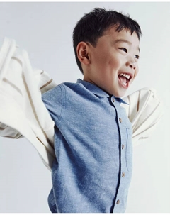 Рубашка из шамбре, индиго Сфера