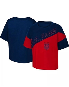 Футболка Big Girls Red, Blue USWNT Power Up Outerstuff