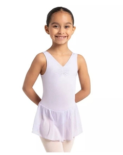 Платье-майка с защипом спереди для девочек, фиолетовый Capezio