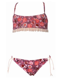 Бикини для девочки с принтом Alma и оборками, красный Red point