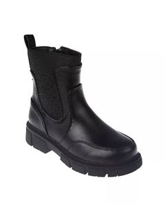 Ботинки челси со стразами для маленьких и больших девочек, черный Vince camuto