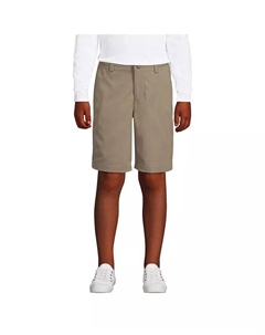 Шорты чинос для маленьких девочек Active Performance, бежевый Lands' end