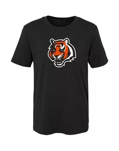 Черная футболка с основным логотипом Little Boys and Girls Cincinnati Bengals, черный Outerstuff